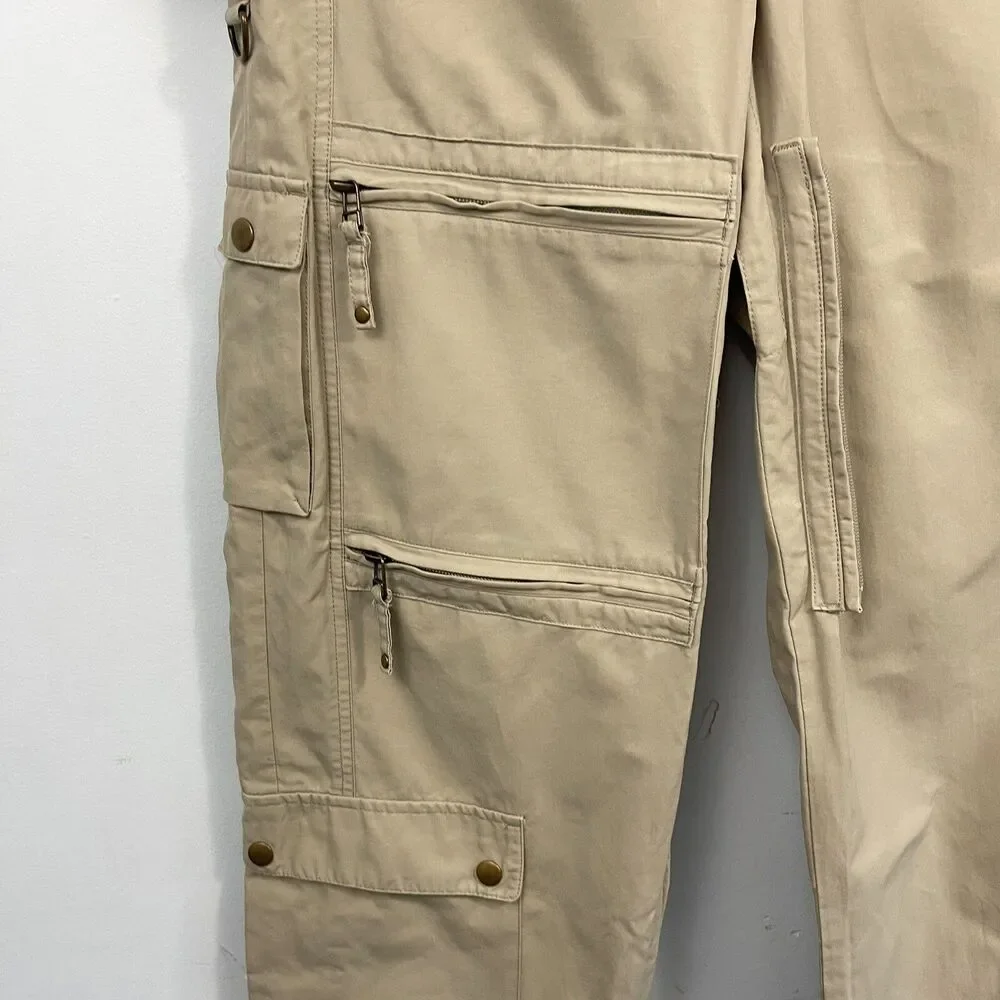 Pro Flight Suits by‎ John Douglas Aviator Khaki Pilots Jumpsuit Pants - Small